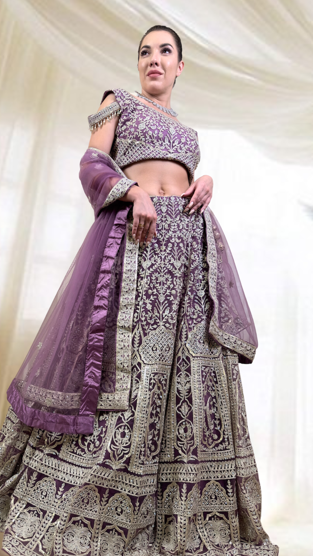 Purple Lehenga Set