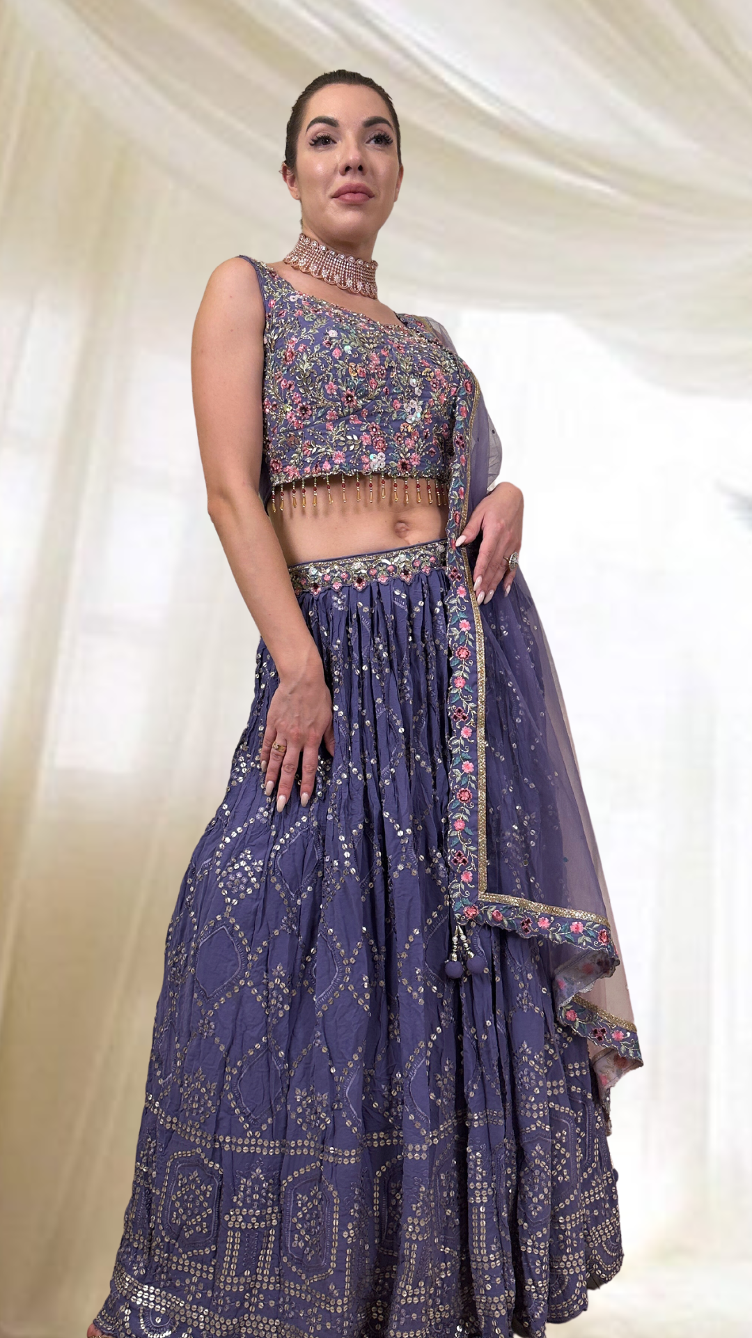 Purple Lehenga Set