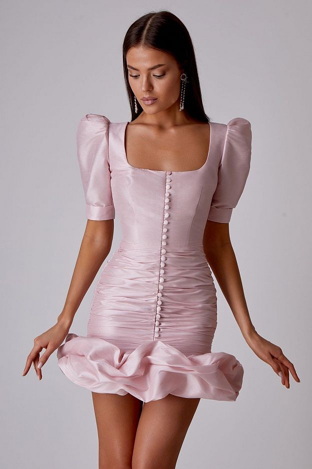 open lace back dress Floral Finesse