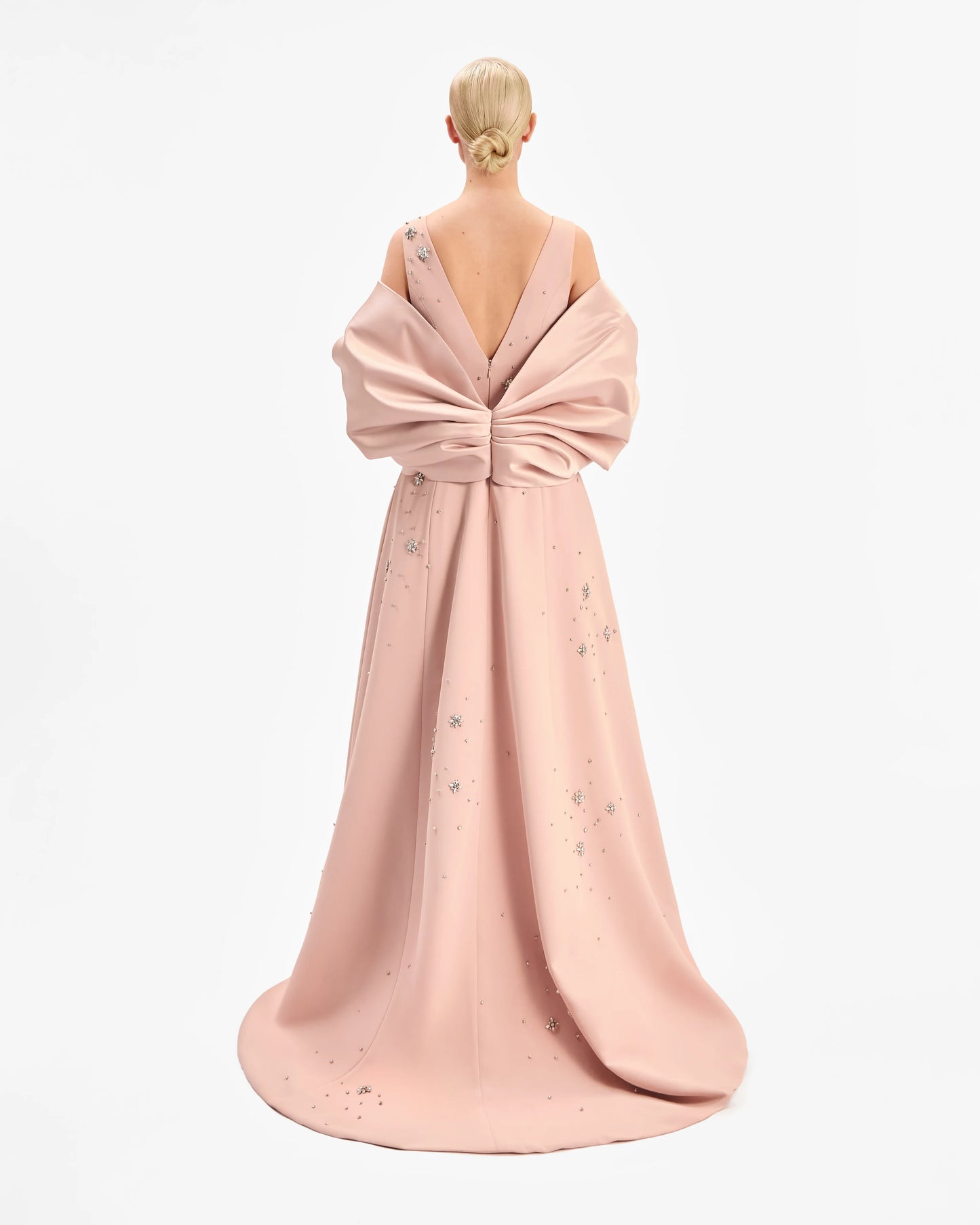 Celestial Dew V-Neck Dress