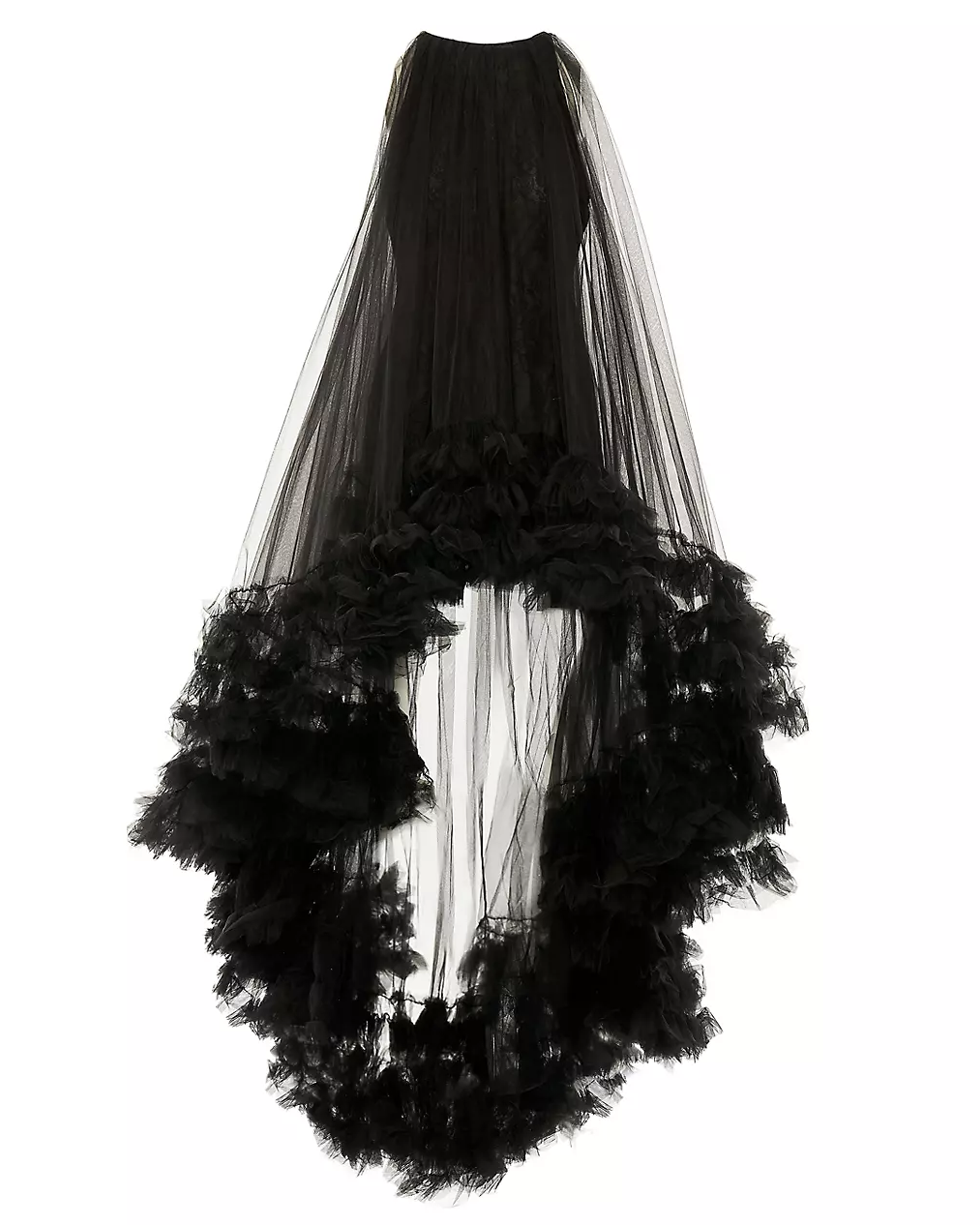 Tulle Ruffle Drama Dress