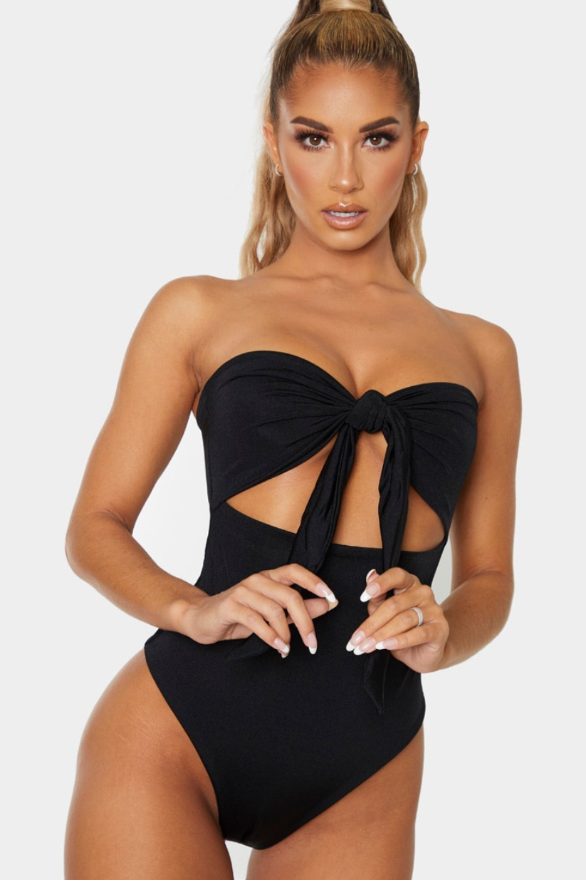 Cut out swimming costume clearance