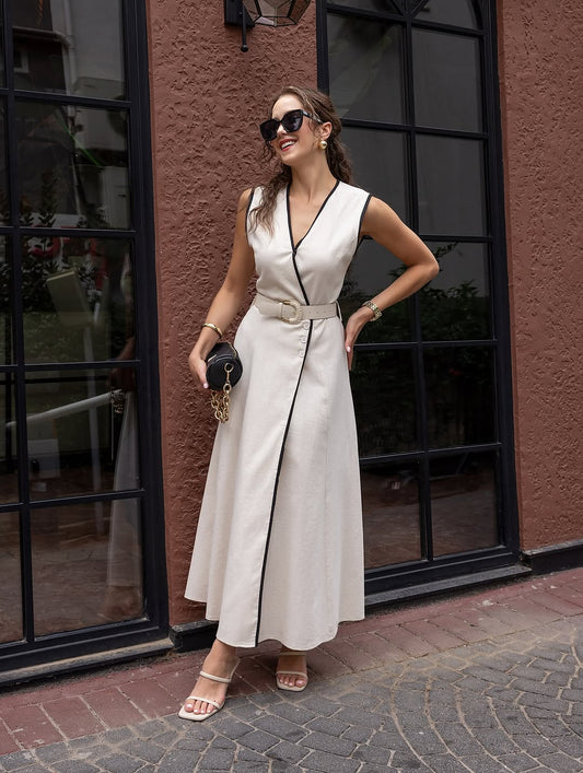 Refined Edge Midi Dress