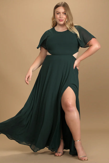 Bliss Garden Cutout Maxi Dress