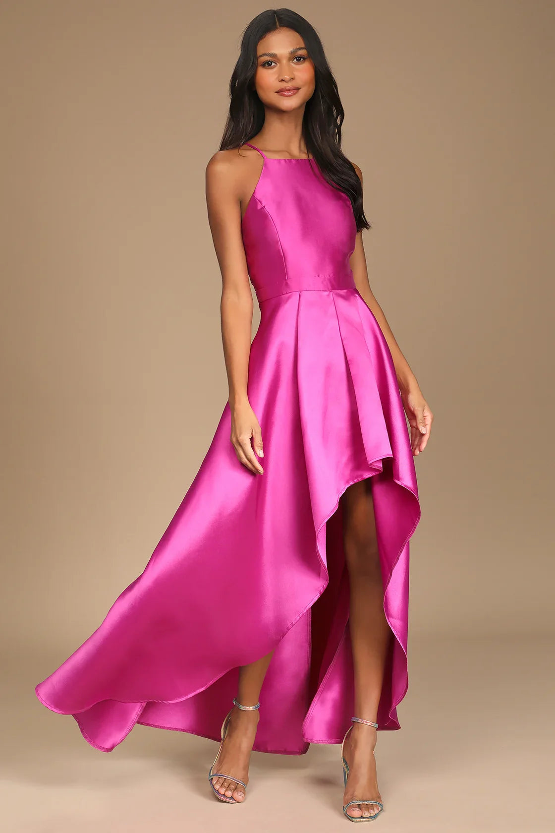 Showtime High-Low Maxi Dress