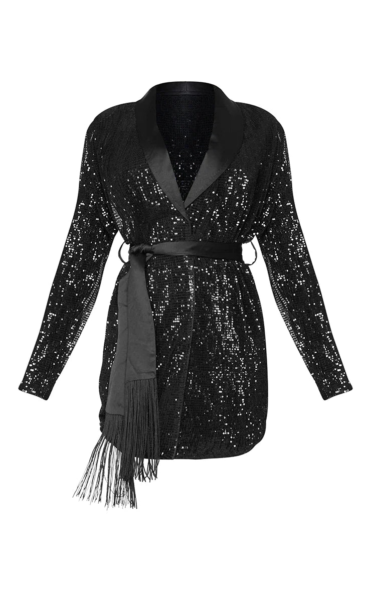 Sequinned Blazer Dress