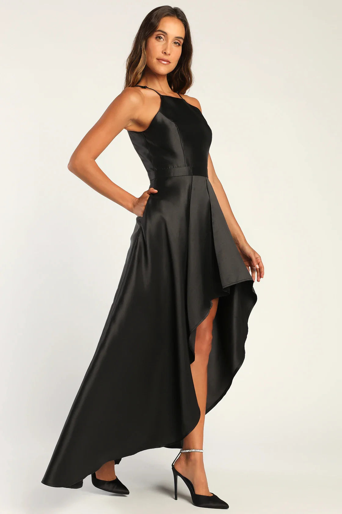 Showtime High-Low Maxi Dress