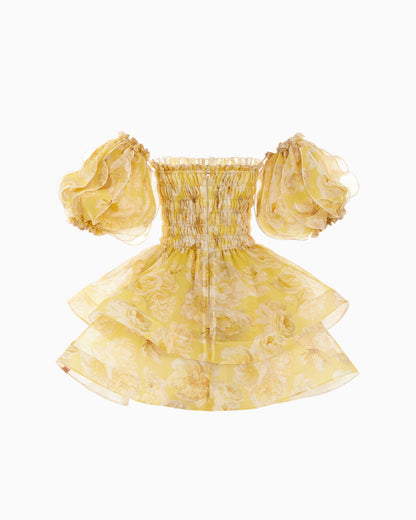 Buttercup Amaryllis Dress