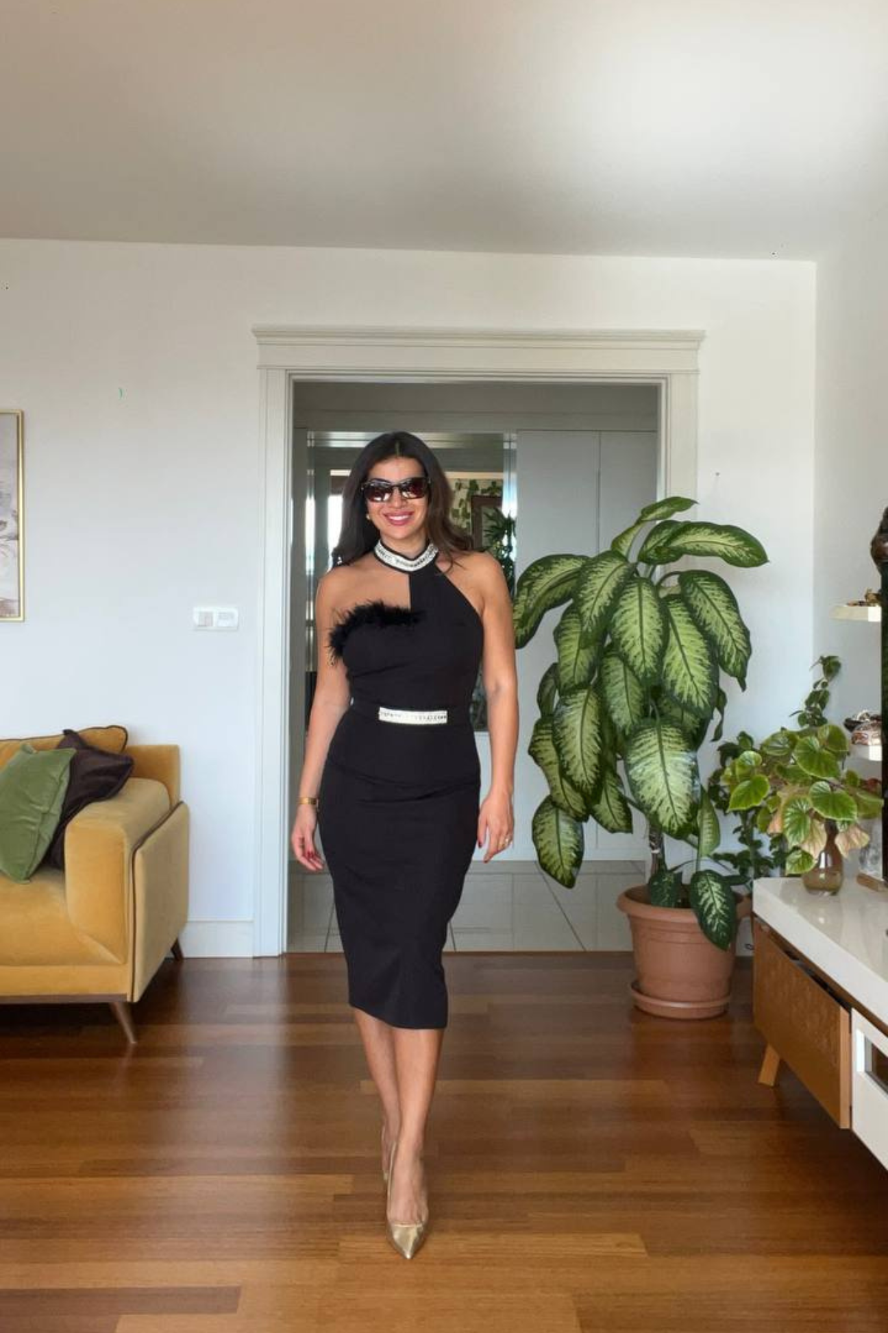 Valencia Neck Tie Pencil Dress