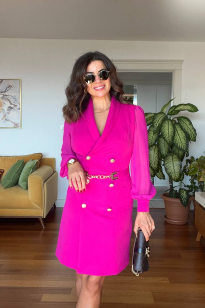 Belt Jacket Dress