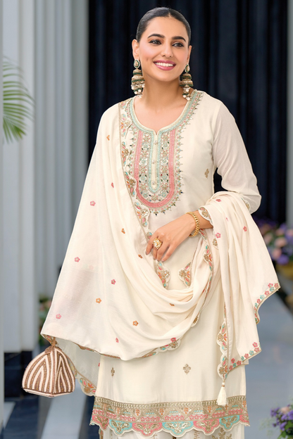 Safroon B&W Kurta Set