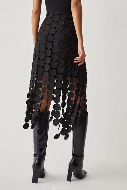 Laser Cut Double Layered Skirt