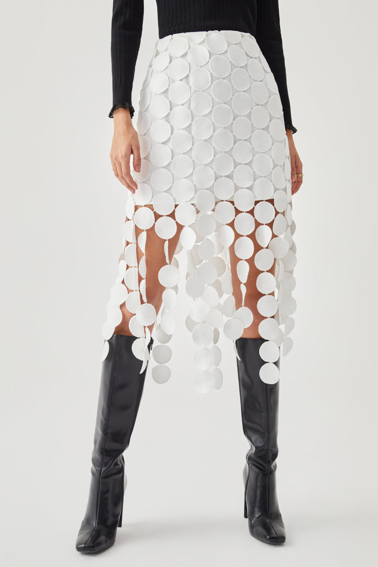 Laser Cut Double Layered Skirt