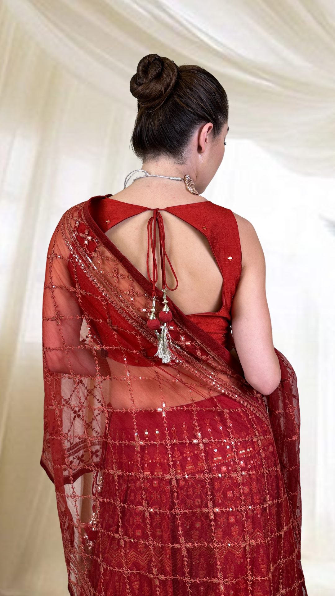 Rusty Orange Lehengas Set
