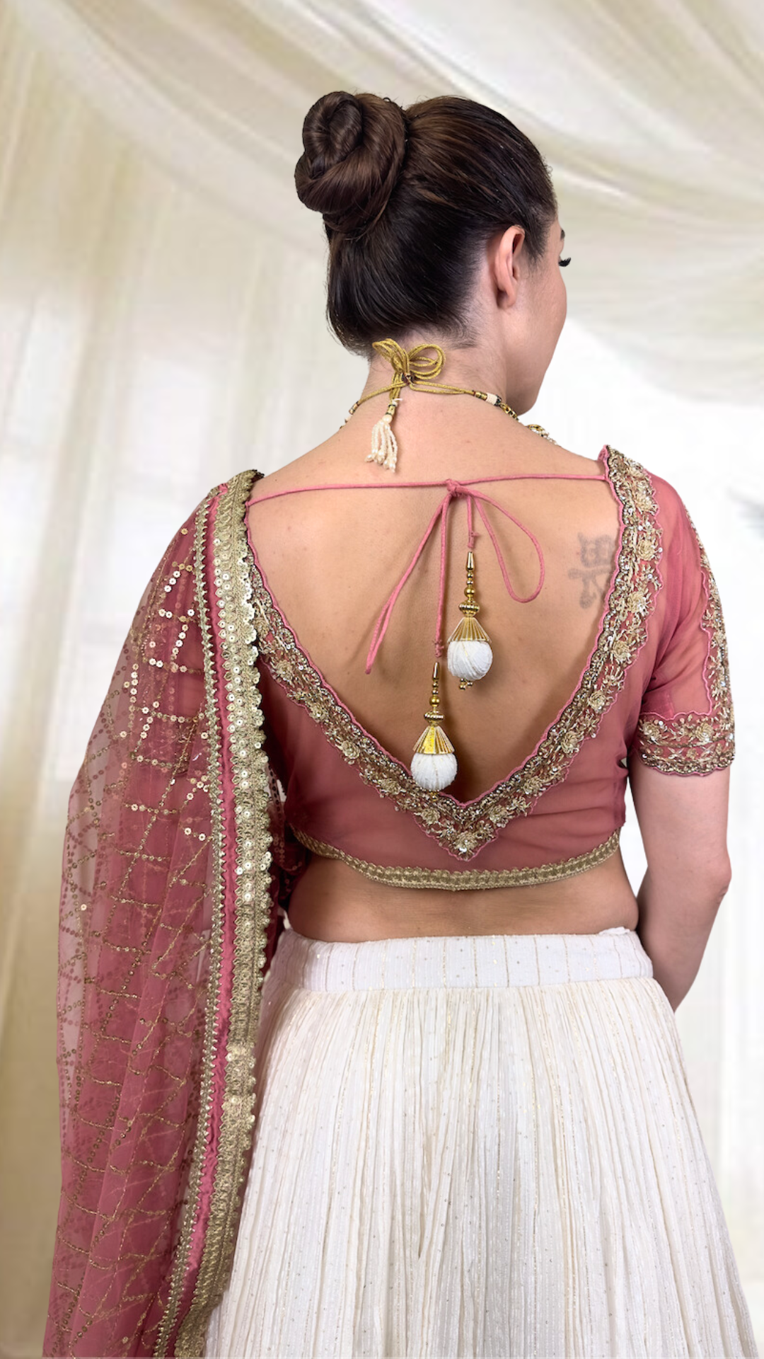 White Lehenga Set
