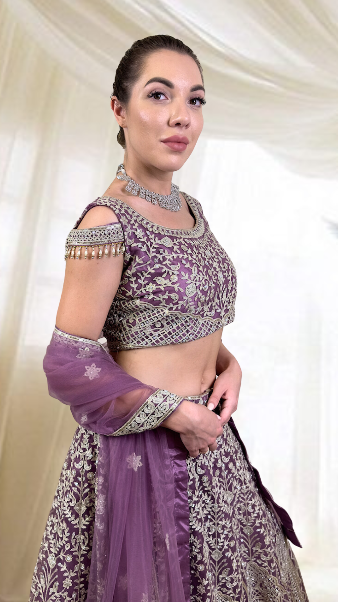 Purple Lehenga Set
