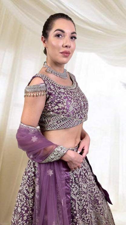 Purple Lehenga Set