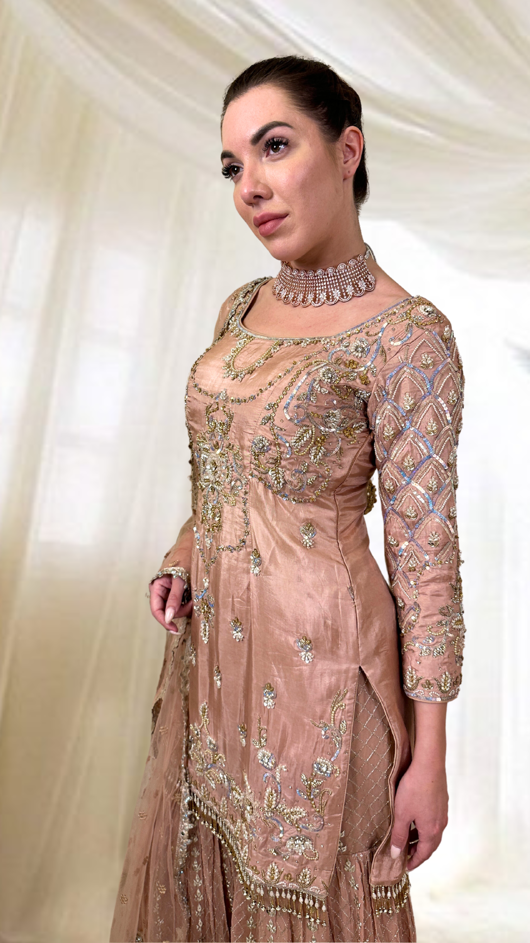 Pink Sharara Set