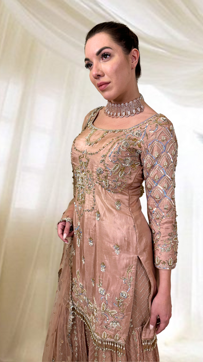 Pink Sharara Set