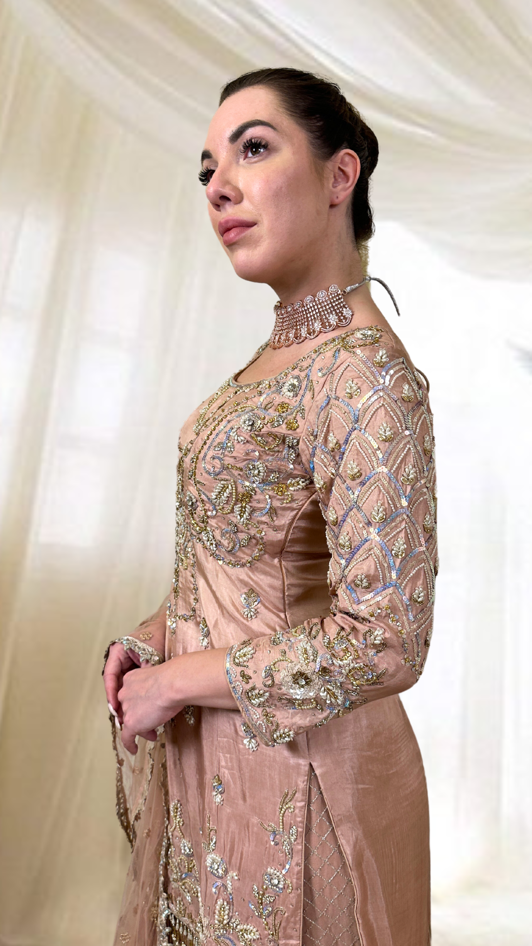 Pink Sharara Set