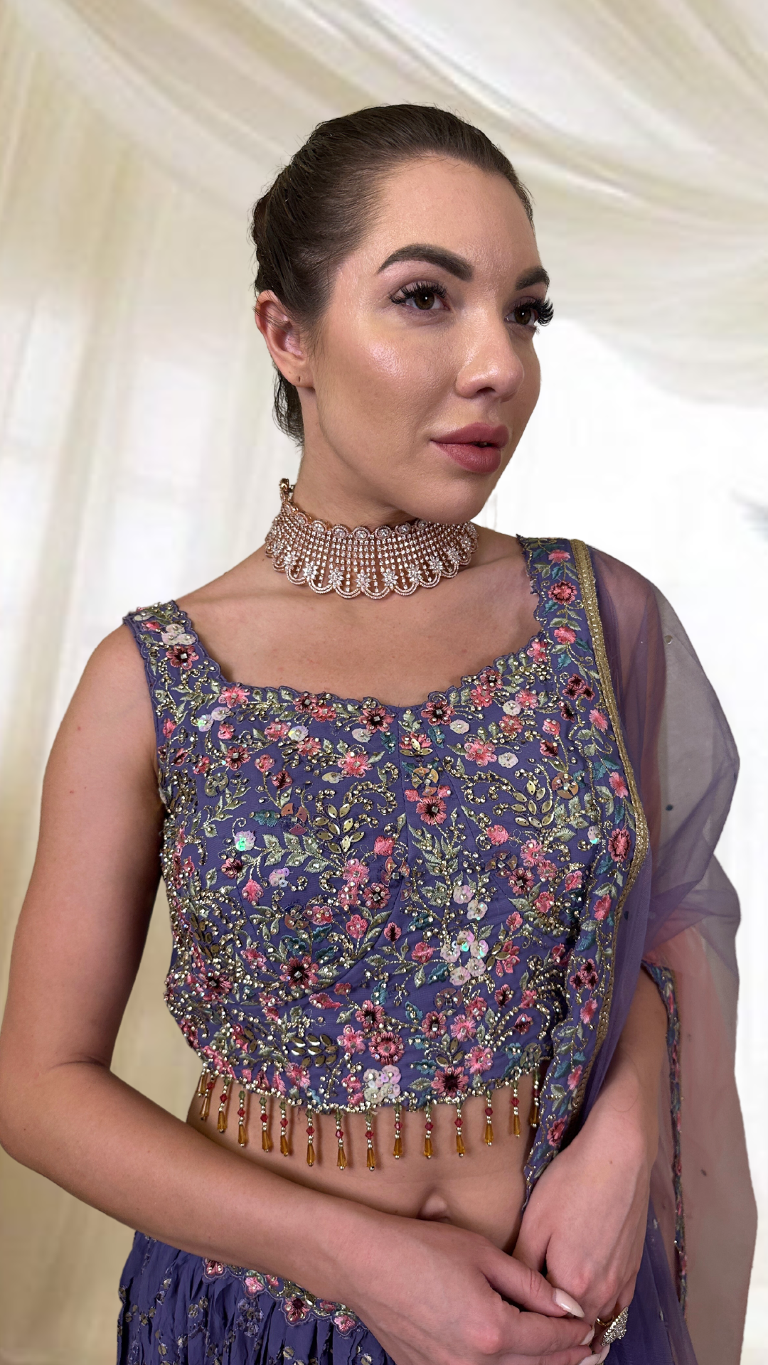 Purple Lehenga Set