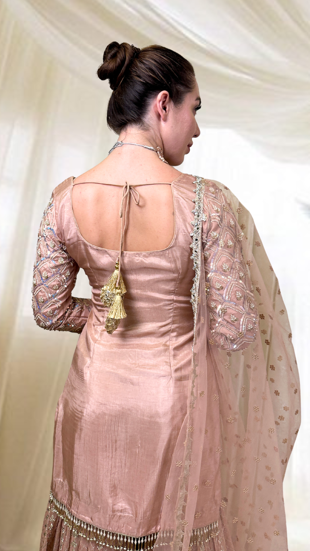 Pink Sharara Set