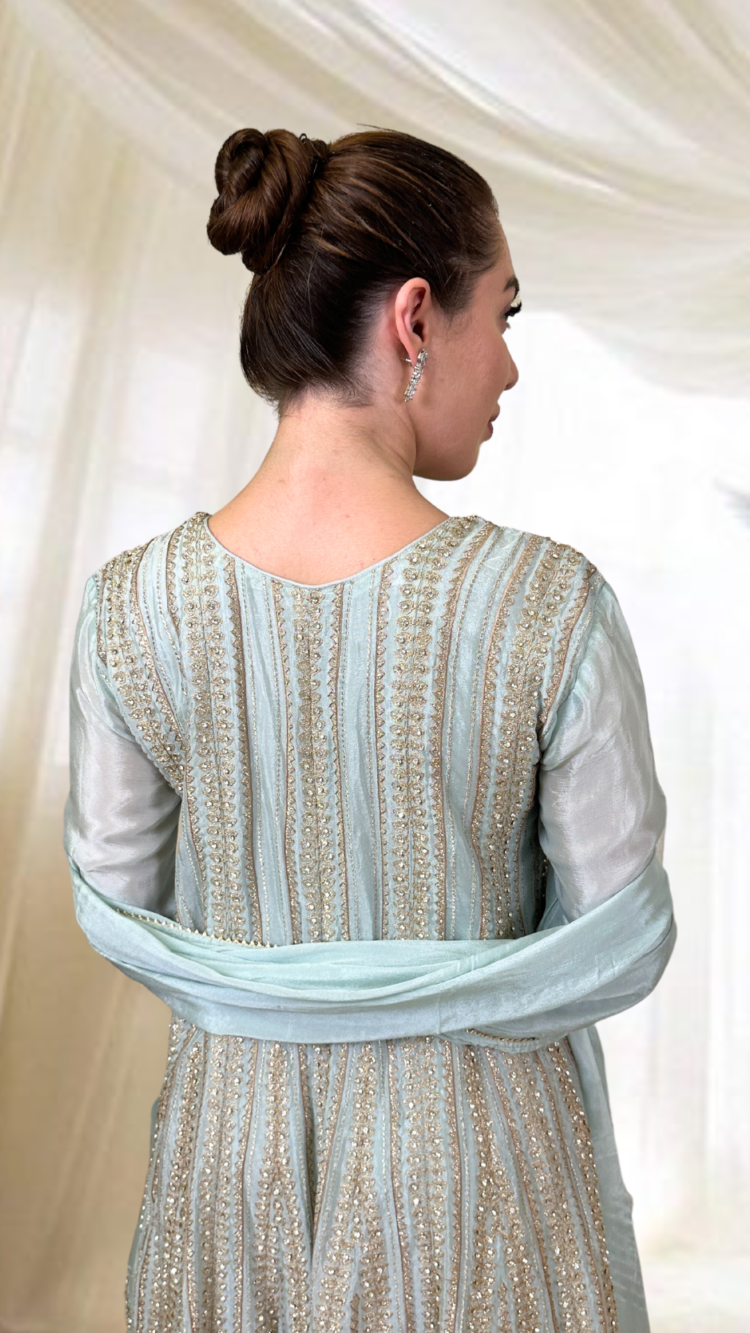 Serenity Blue Sharara Set