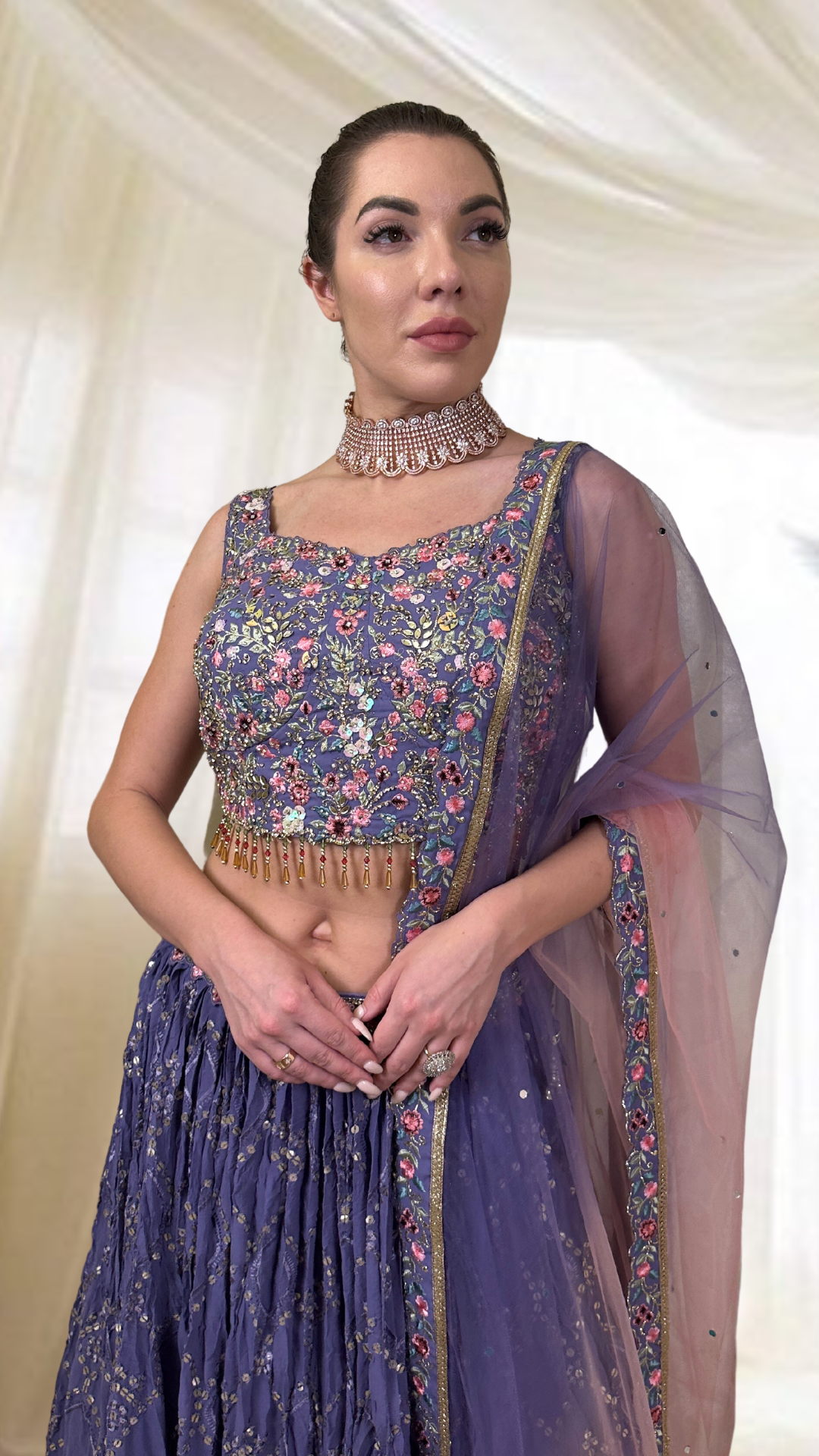 Purple Lehenga Set
