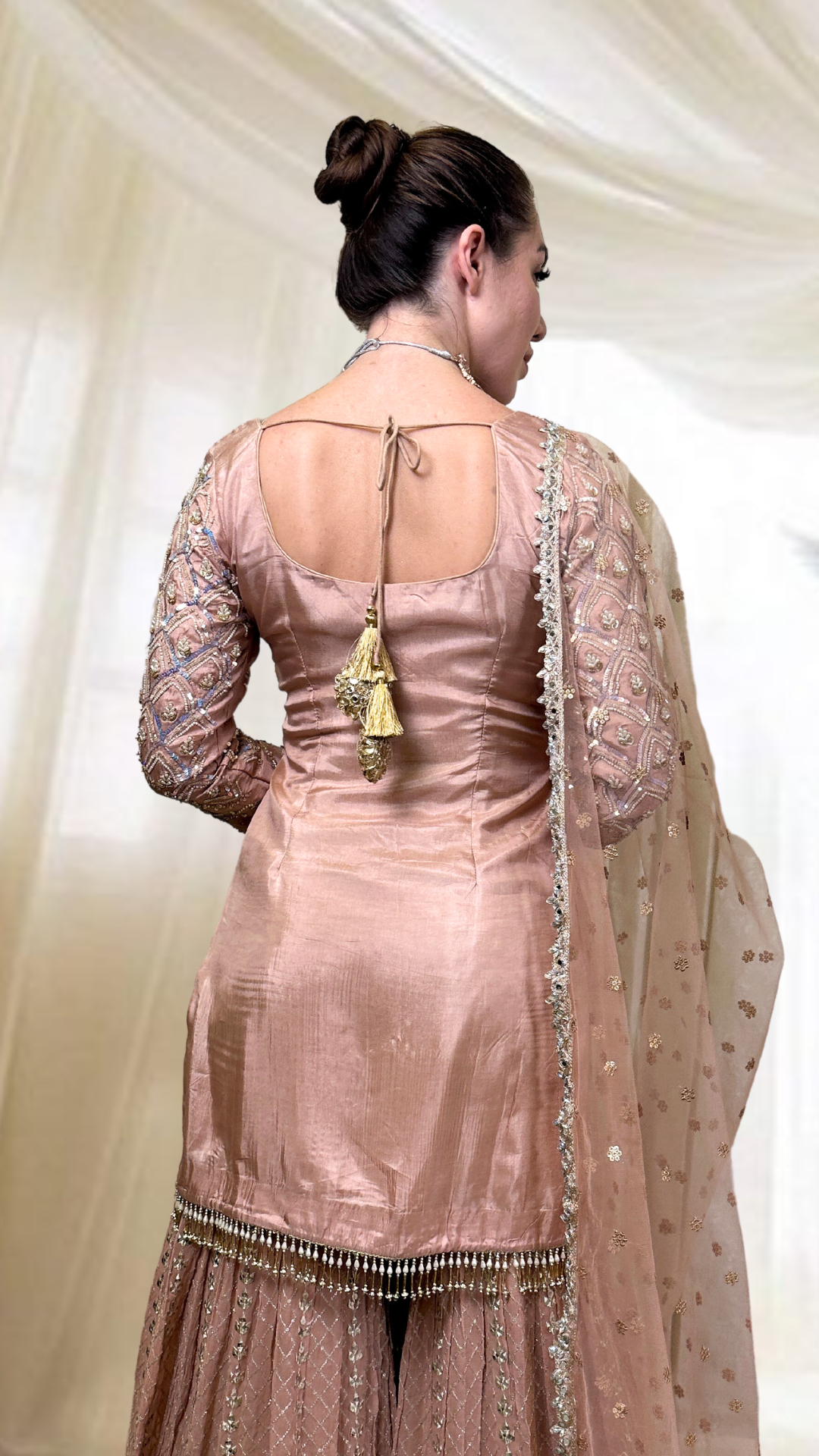 Pink Sharara Set