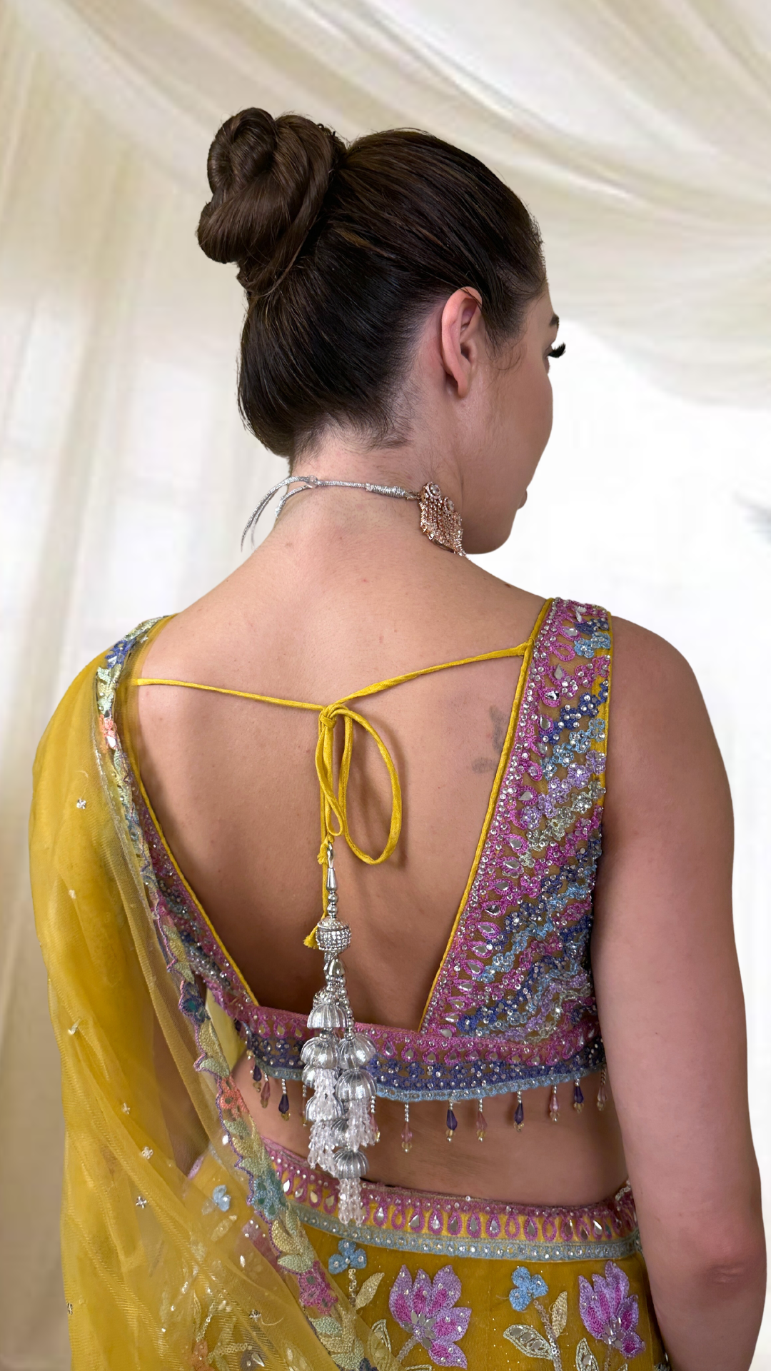 Yellow Embroidered Lehenga Set
