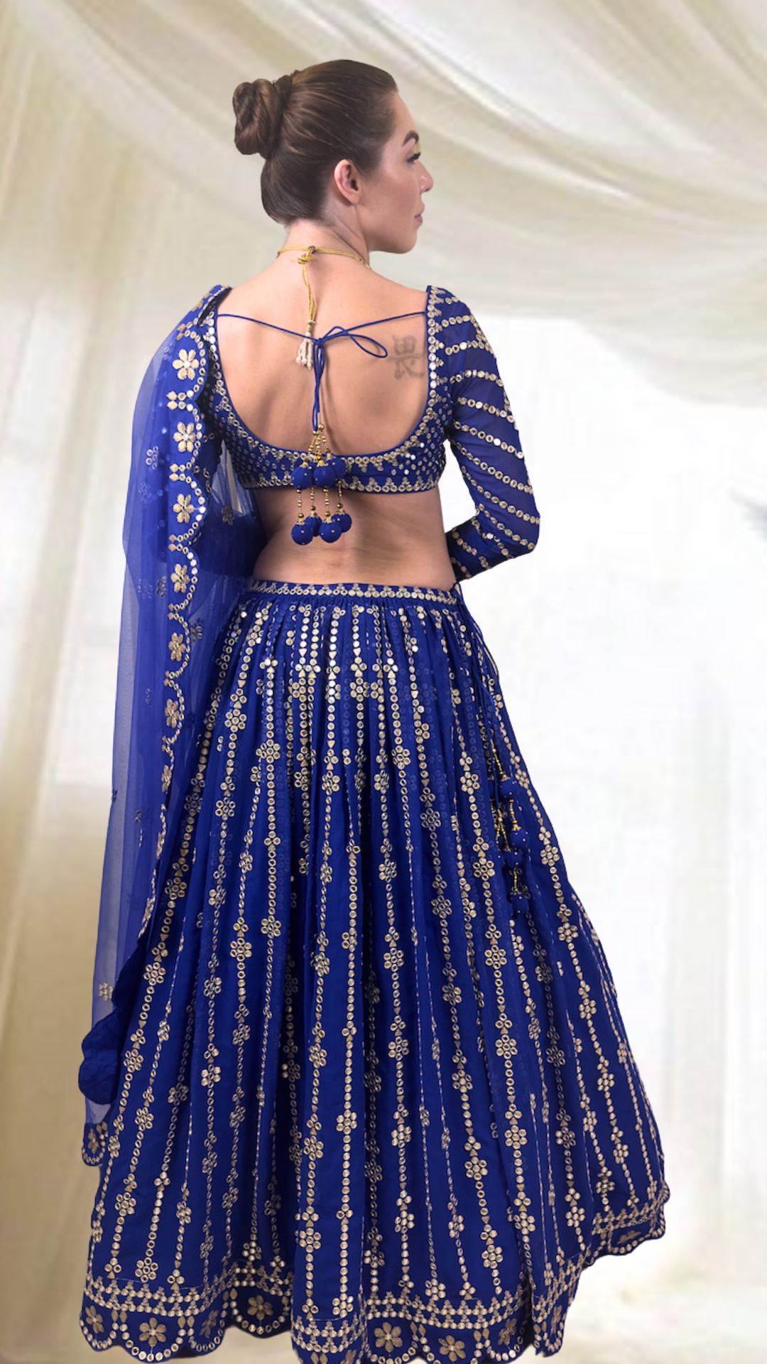 Royal Blue Flared Lehengas