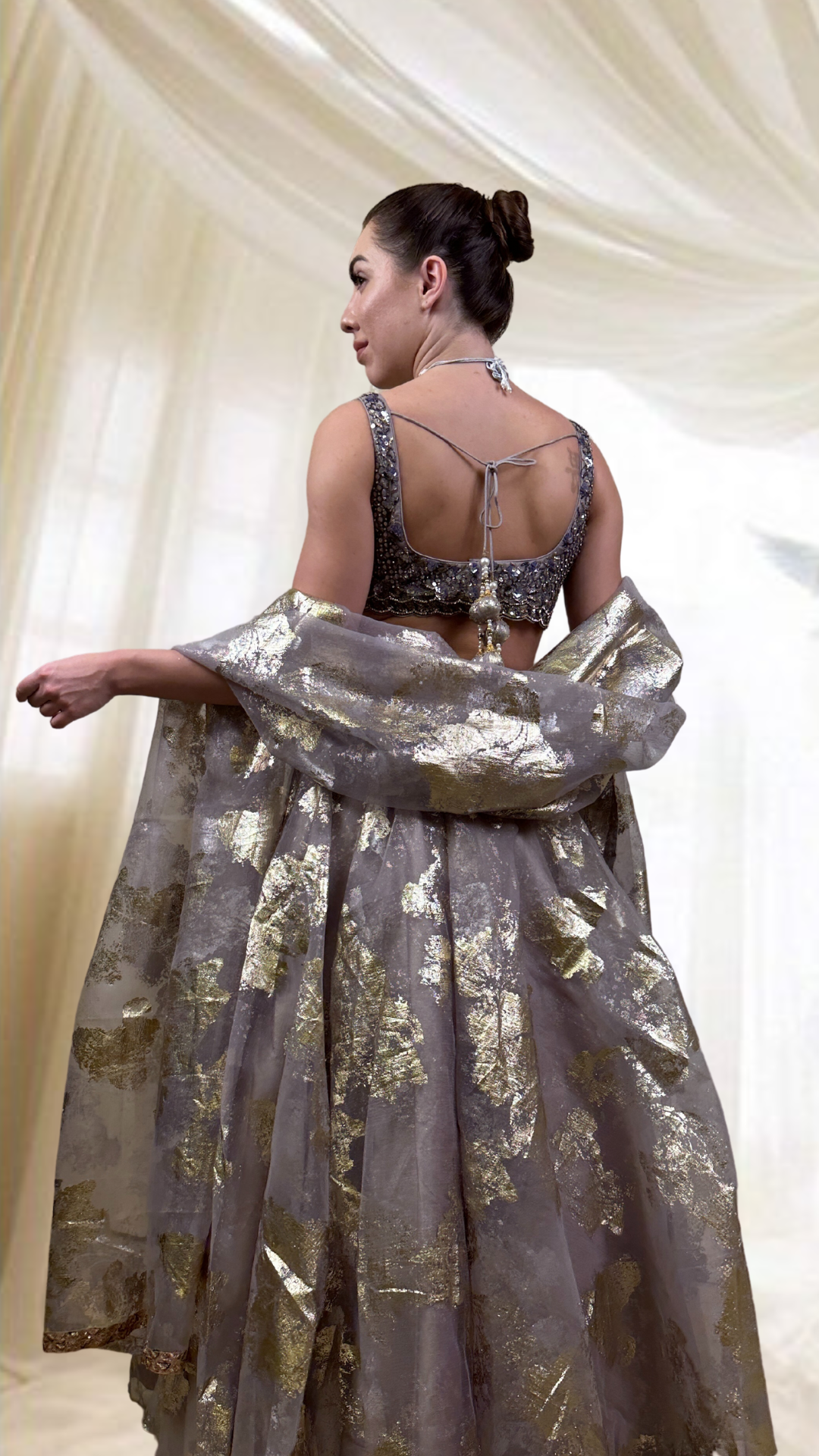 Foil Flare Lehengas