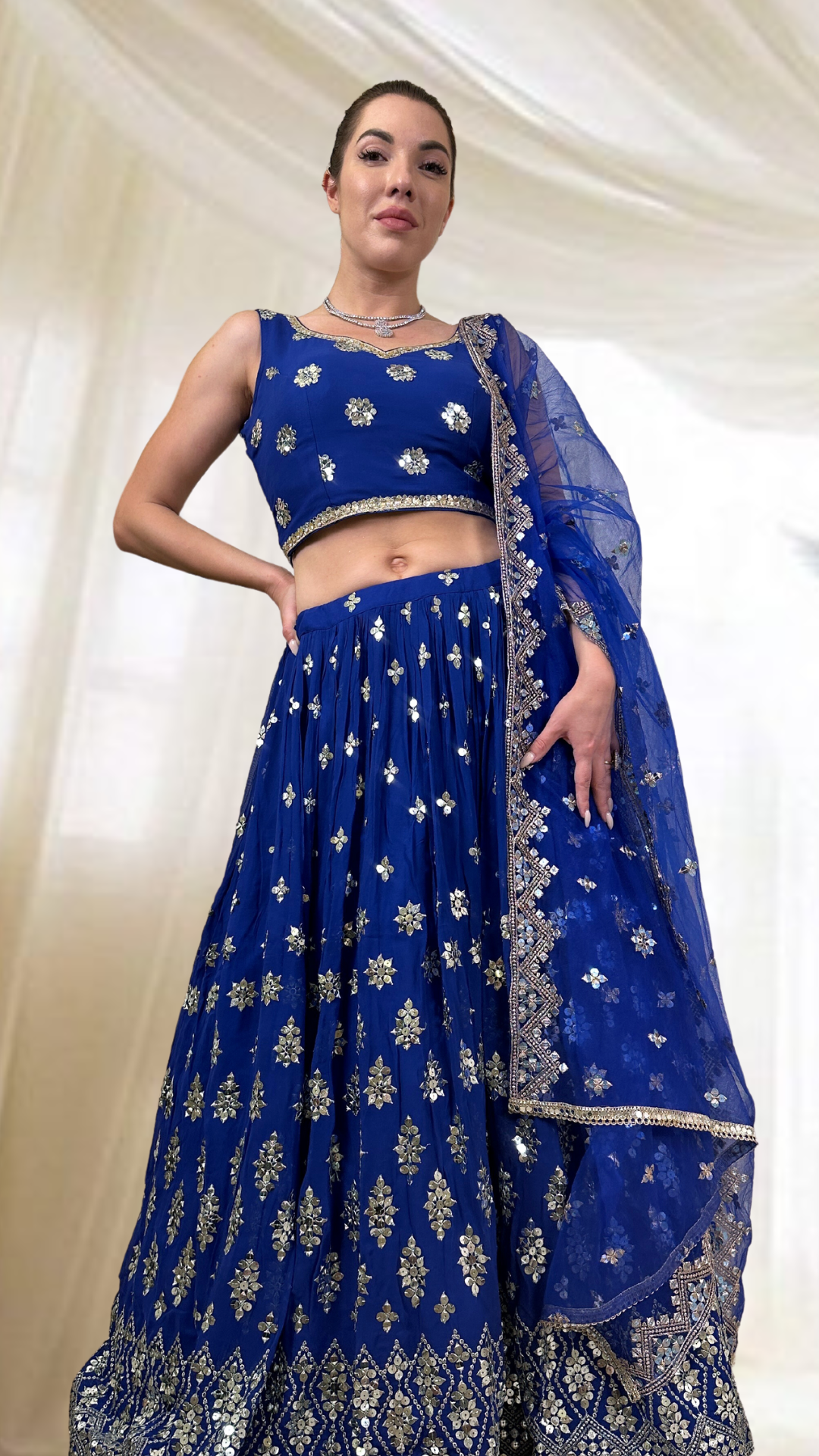 Royal Blue Lehenga Set