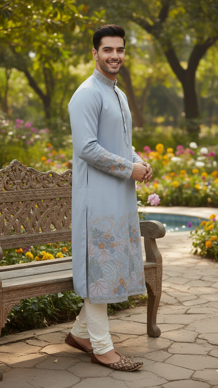 Royal Embroidered Kurta Set