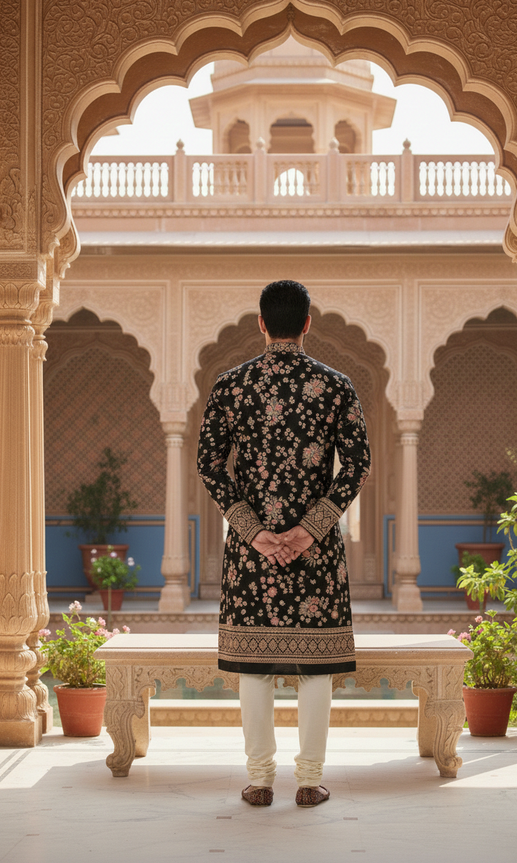 Royal Heritage Floral Kurta Set