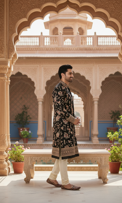 Royal Heritage Floral Kurta Set
