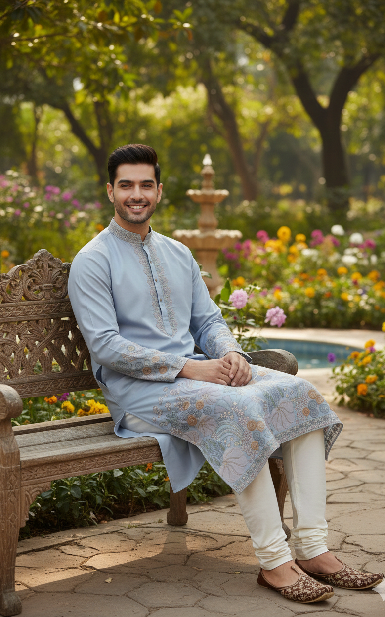 Royal Embroidered Kurta Set