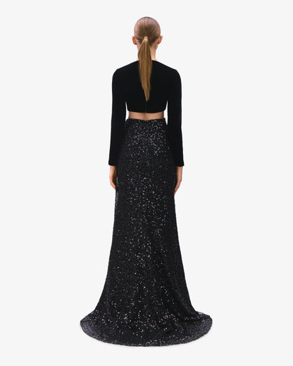 Radiant Lunar Cut-Out Dress