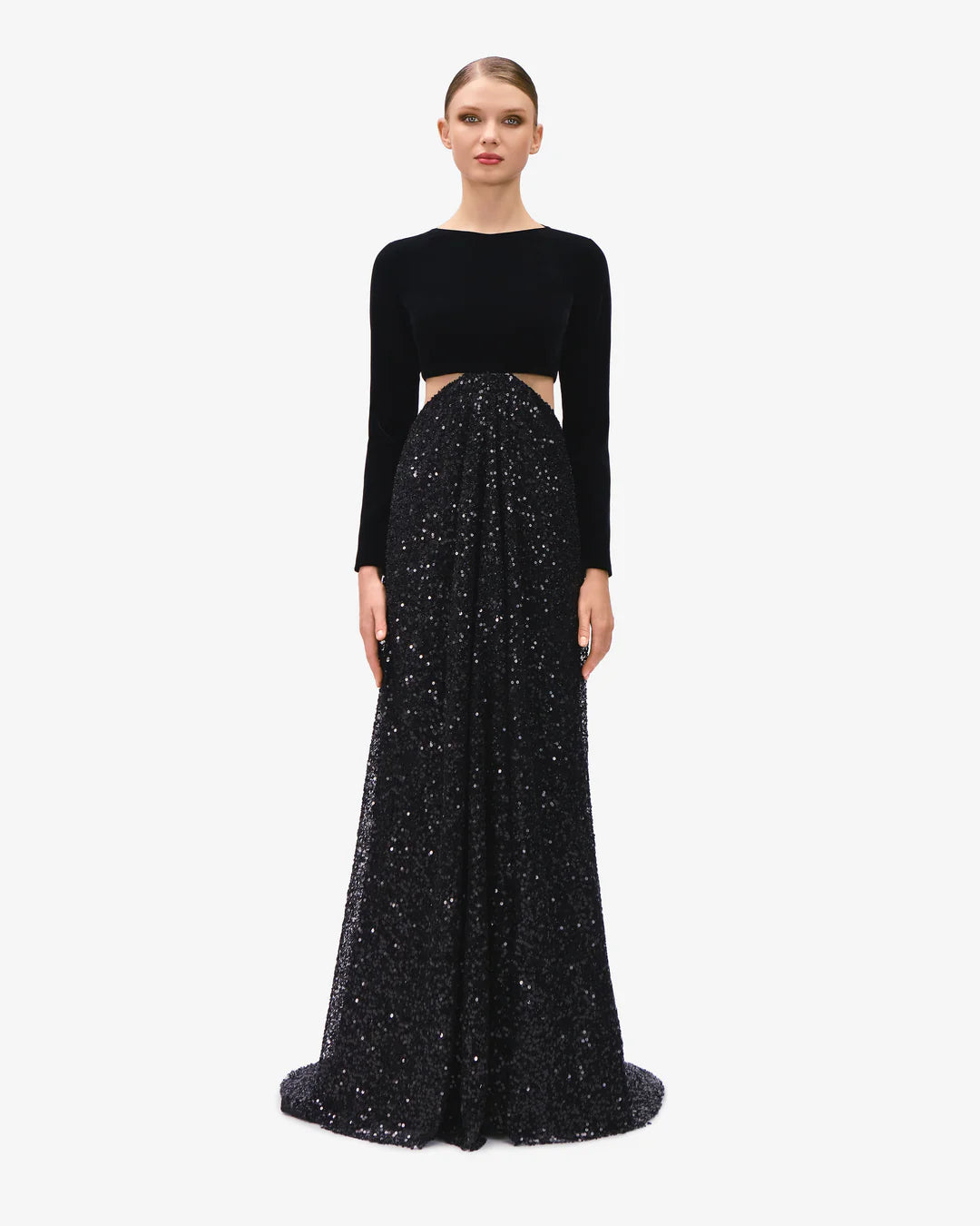 Radiant Lunar Cut-Out Dress