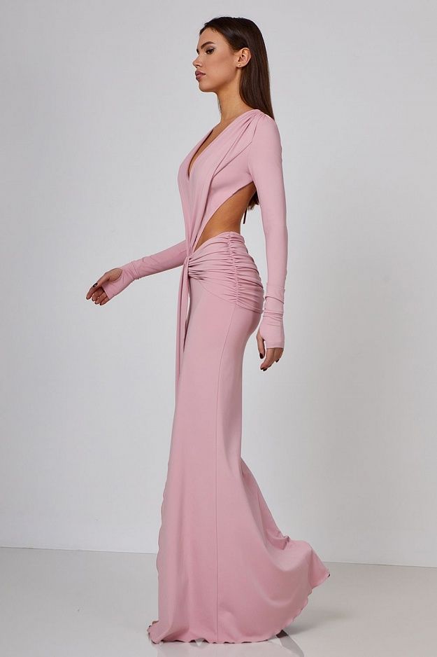 Lycra Luxe Backless Maxi