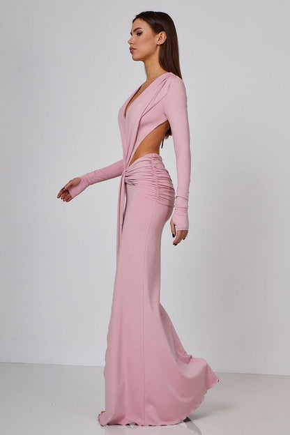 Lycra Luxe Backless Maxi