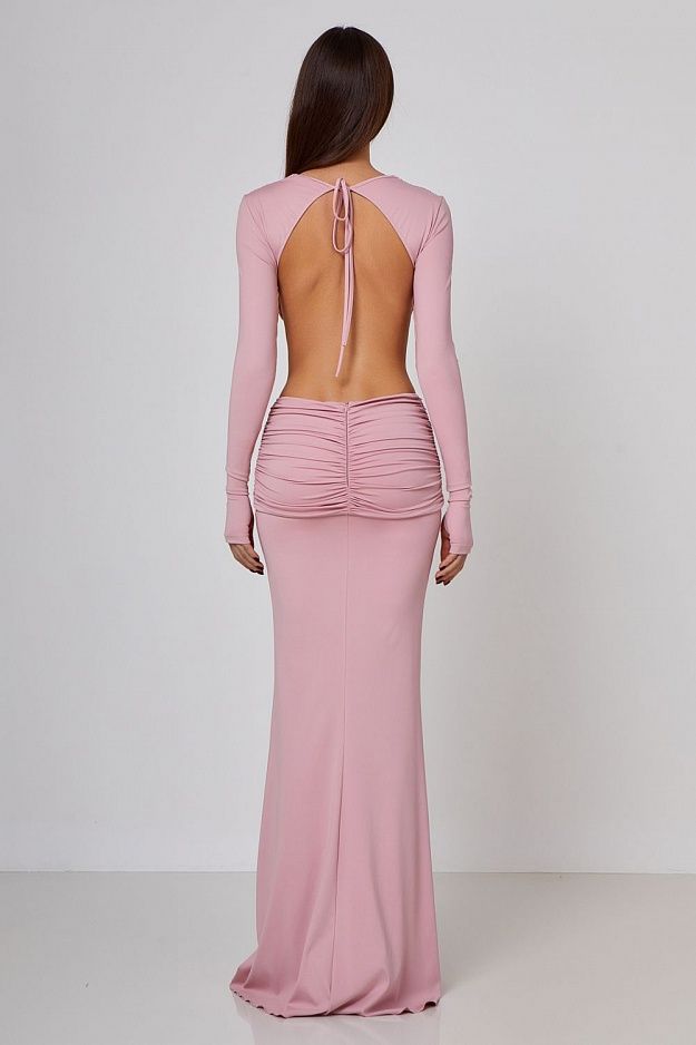 Lycra Luxe Backless Maxi