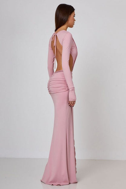 Lycra Luxe Backless Maxi