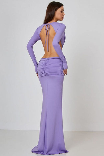 Lycra Luxe Backless Maxi