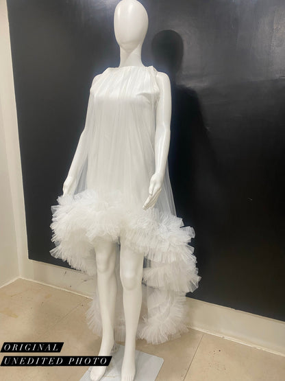 Tulle Ruffle Drama Dress