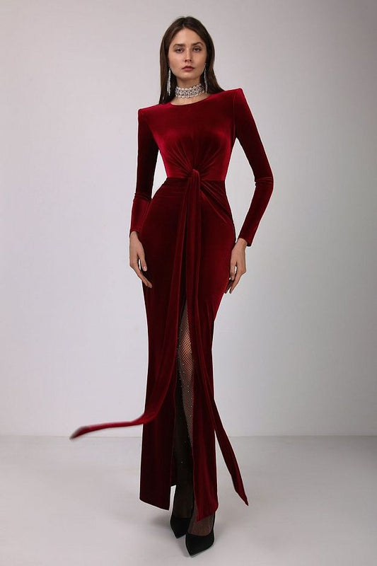 Maxi Velvet Dress