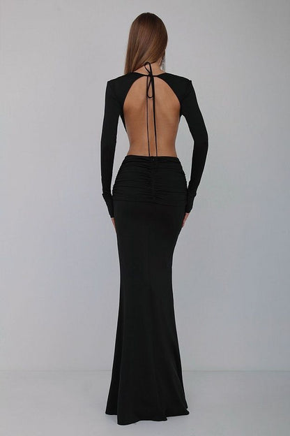 Lycra Luxe Backless Maxi