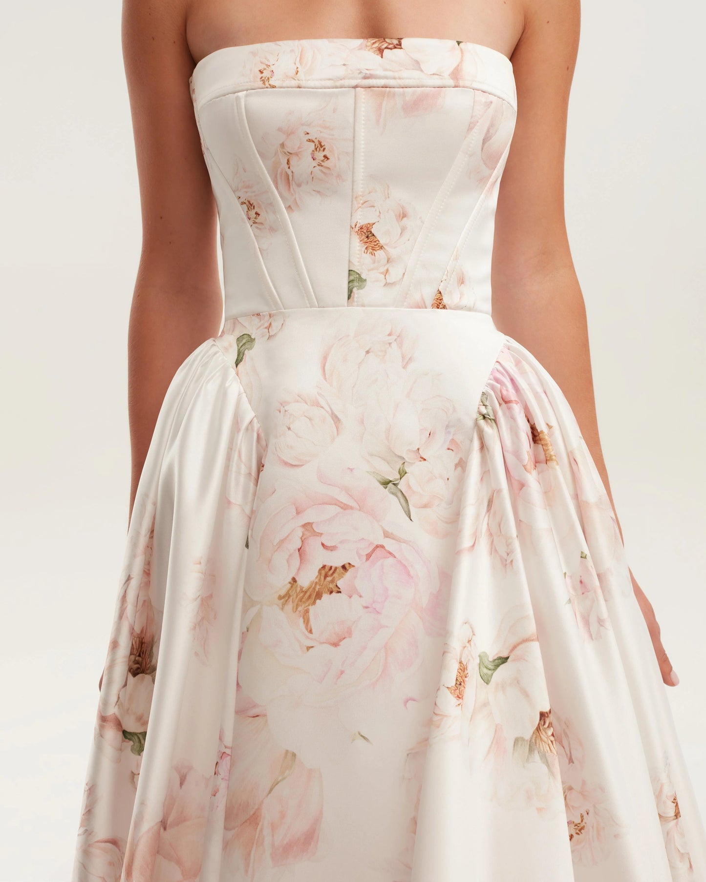 Peony Strapless Maxi Dress