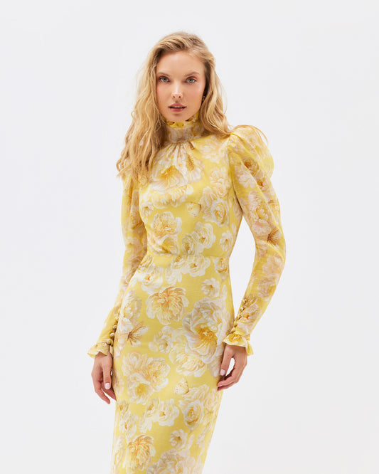 Buttercup Rose Midi Dress