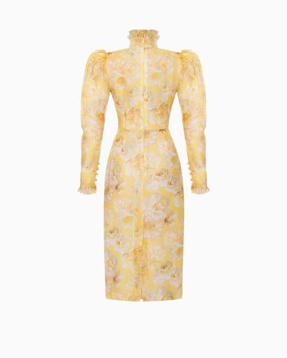 Buttercup Rose Midi Dress